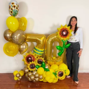 Classic Balloon Bouquet Sunflower
