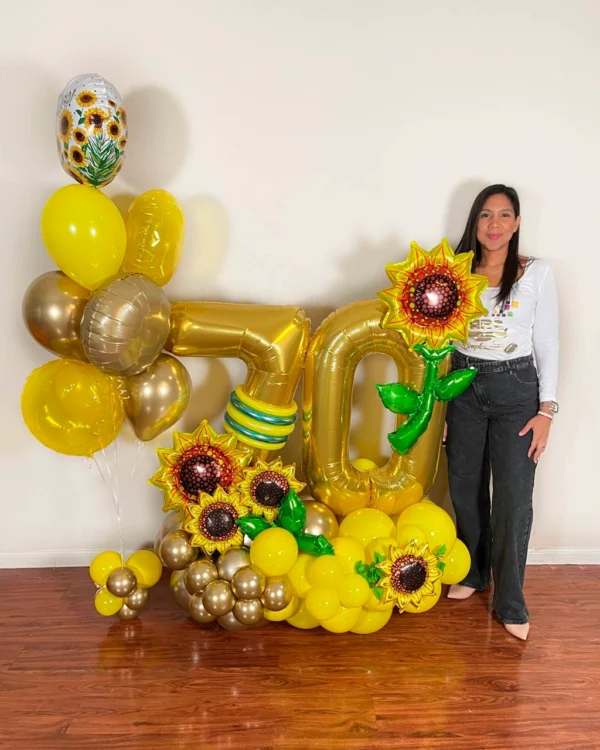 Classic Balloon Bouquet Sunflower